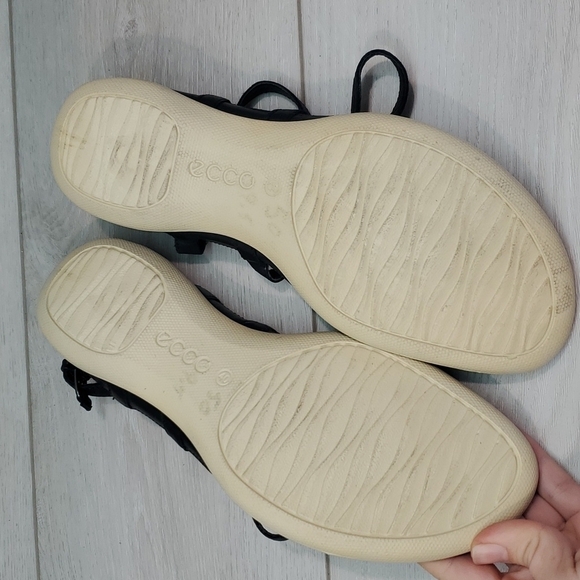 Ecco Womens Comfort Leather Thong Flip Flop Flats Sandals sz 40/9-9.5 - Picture 8 of 11
